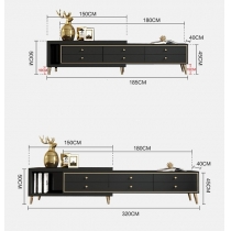 意式氣派系列 伸縮電視櫃 185-320cm (IS6979)