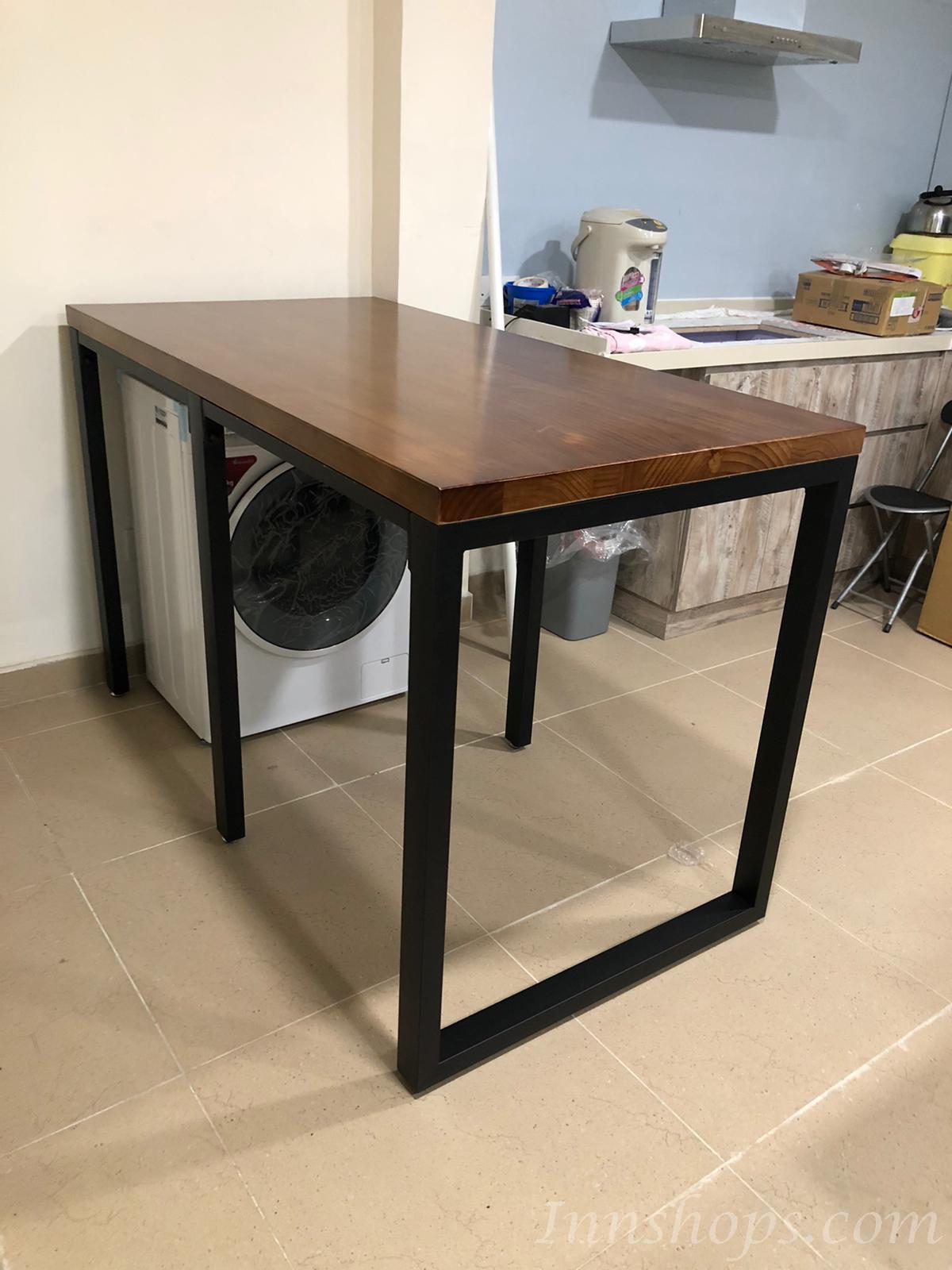 實木學校傢俱厚身餐枱 書桌 可訂造 120cm/130cm/140cm/150cm/160cm/180cm (IS1503)