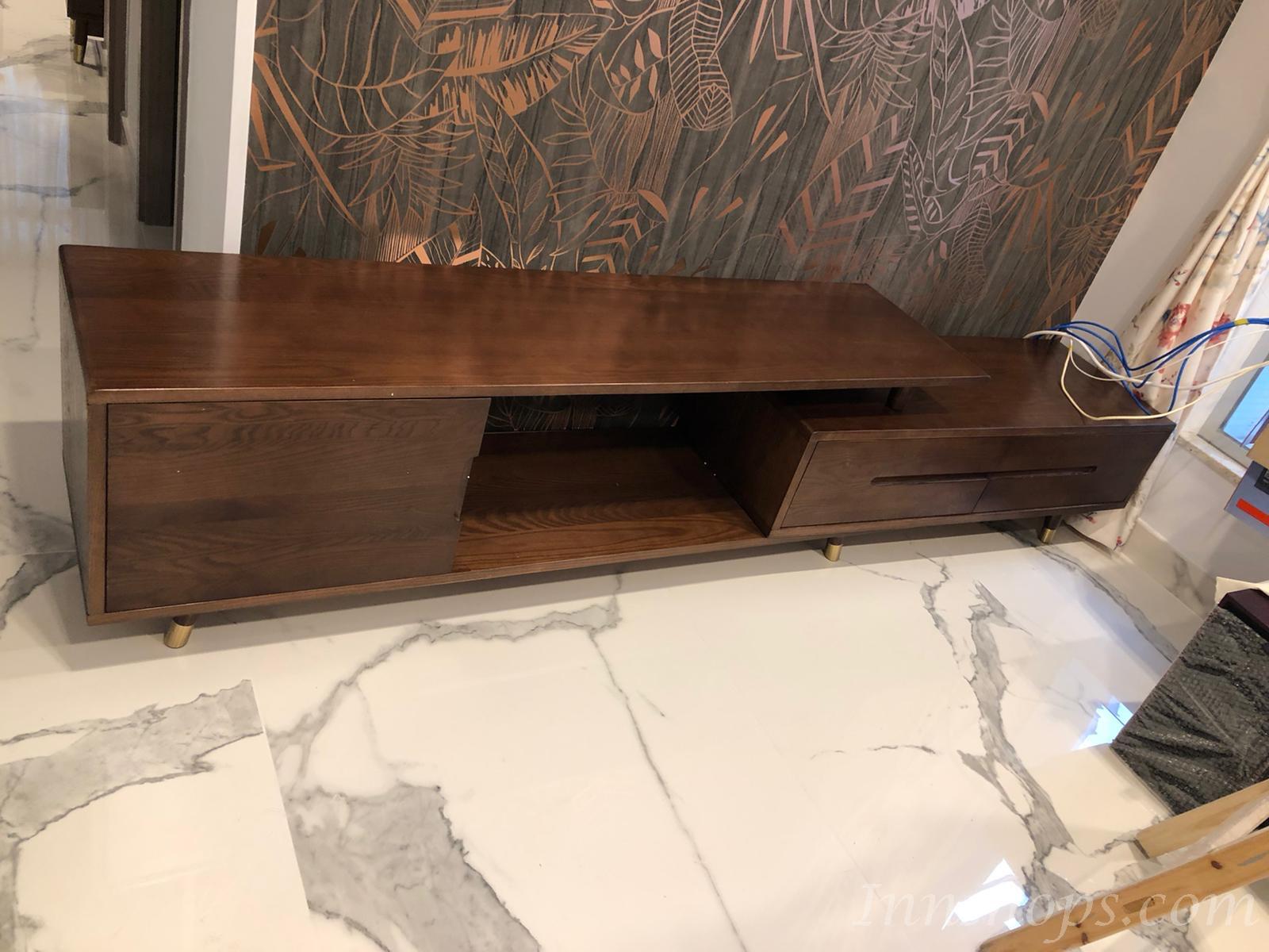 北歐實木白蠟木系列 可伸縮電視櫃 180cm-240cm  (IS6132)