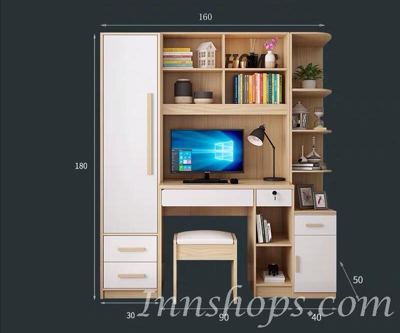 北歐品味系列 單門衣櫃電腦枱組合 120cm/160cm (IS6764)