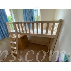兒童皇國 *松木實木高架床 *可訂做呎吋(不包床褥) (IS6994)