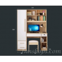 北歐品味系列 單門衣櫃電腦枱組合 120cm/160cm (IS6764)