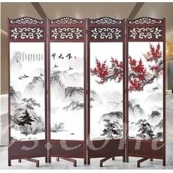 古典中式仿古屏風* 4片 (IS0701)