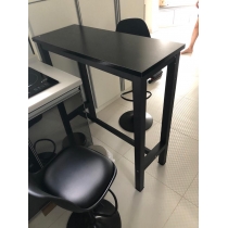 (陳列品一張吧枱 160cm 黑架+淺胡桃色板 $999) 板式鐵藝 吧台 吧椅 Bar Table Chair  *可自訂呎吋 (IS5013)
