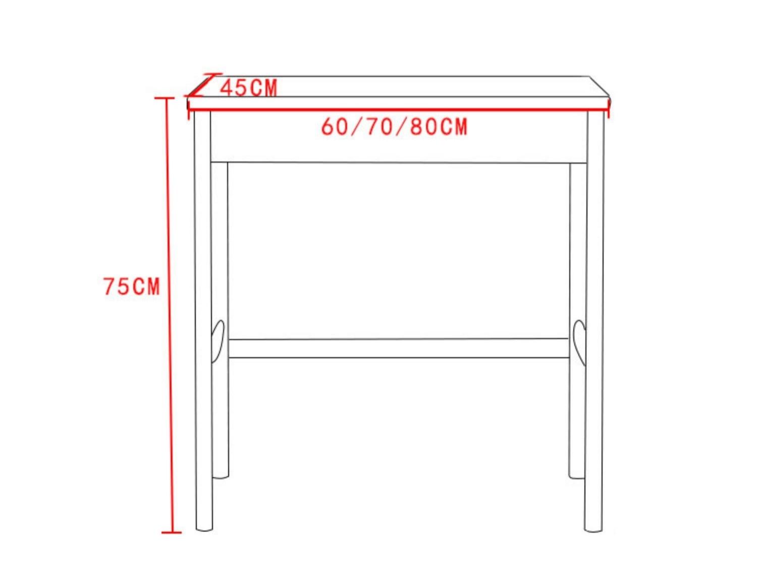 日式橡木系列 實木書枱 60cm/70cm/80cm  (IS6351)