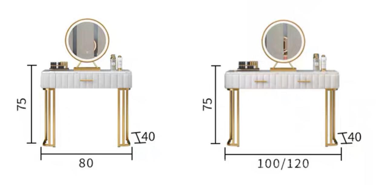 鐵藝系列 梳妝台*80/100/120cm (IS6802)
