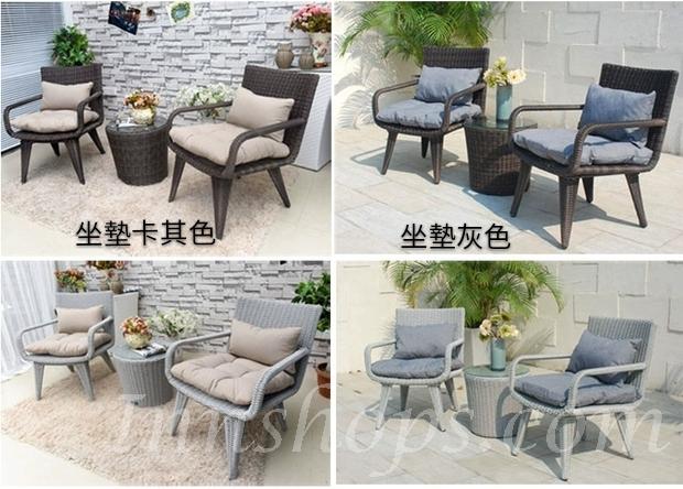 戶外學校傢俬傢俱 仿藤桌椅套裝 *一桌2椅 (IS7044)