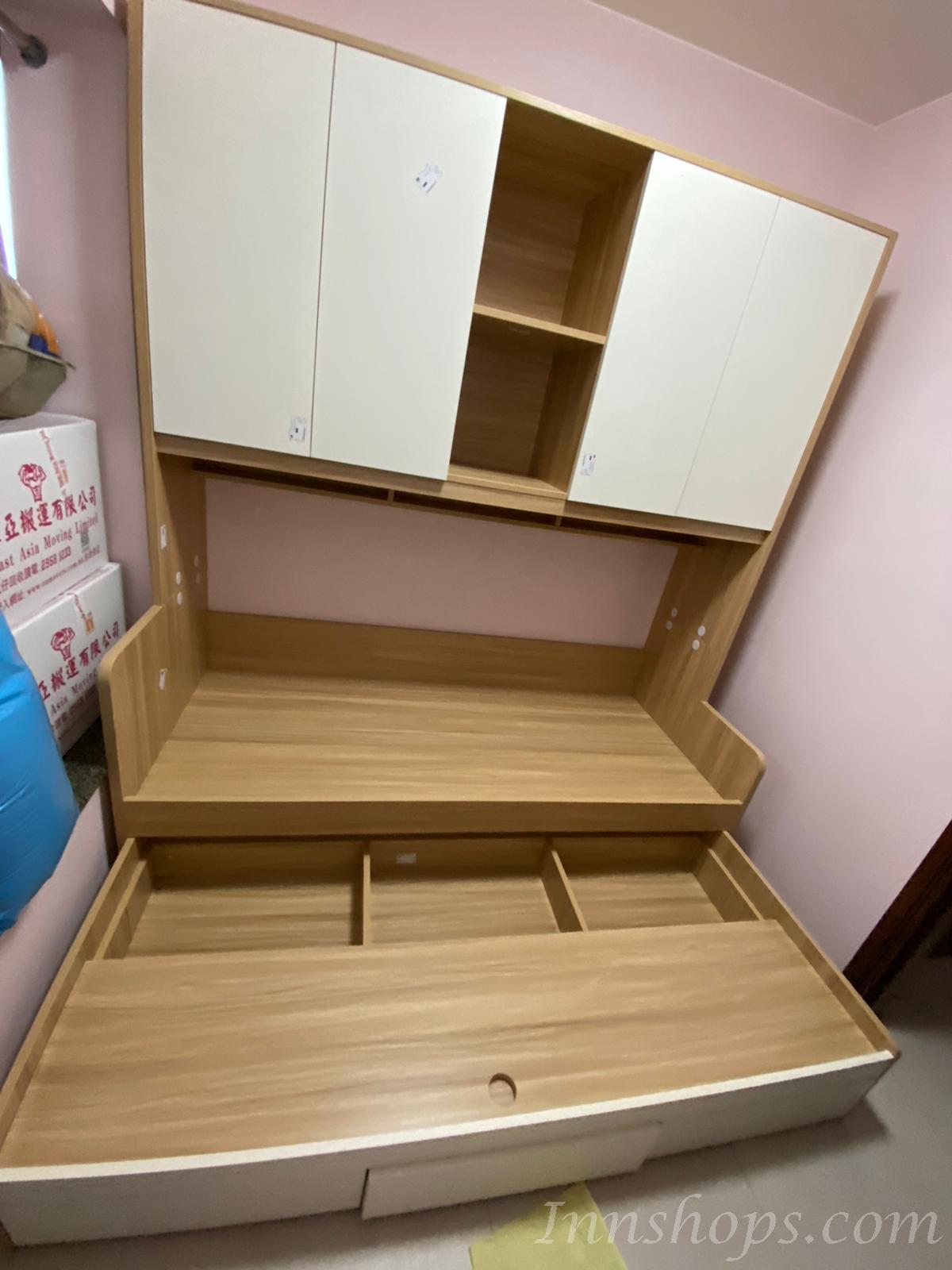 訂造衣櫃床+3櫃桶+拖床 *可自訂呎吋(不包床褥) (IS7060)