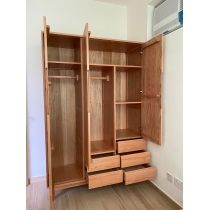 北歐系列 白橡木3門衣櫃 135cm (IS5702)