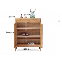 北歐實木系列 白橡木鞋櫃*80CM  (IS5955)