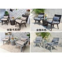 戶外學校傢俬傢俱 仿藤桌椅套裝 *一桌2椅 (IS7044)