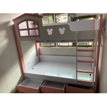 兒童皇國 屋仔米奇碌架床 *可自訂呎吋(不包床褥) (IS7058)