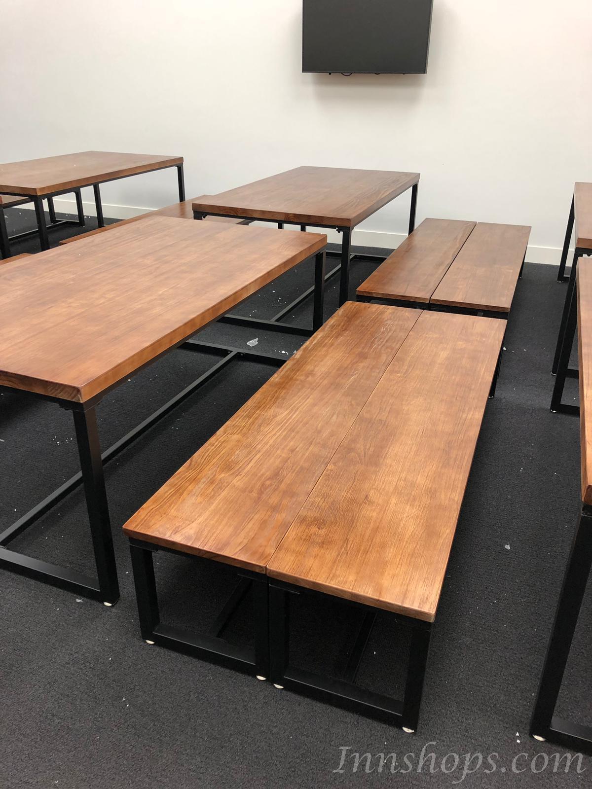 學校傢俱 實木厚身餐枱 書桌可訂造 120cm/130cm/140cm/150cm/160cm/180cm (IS3935)