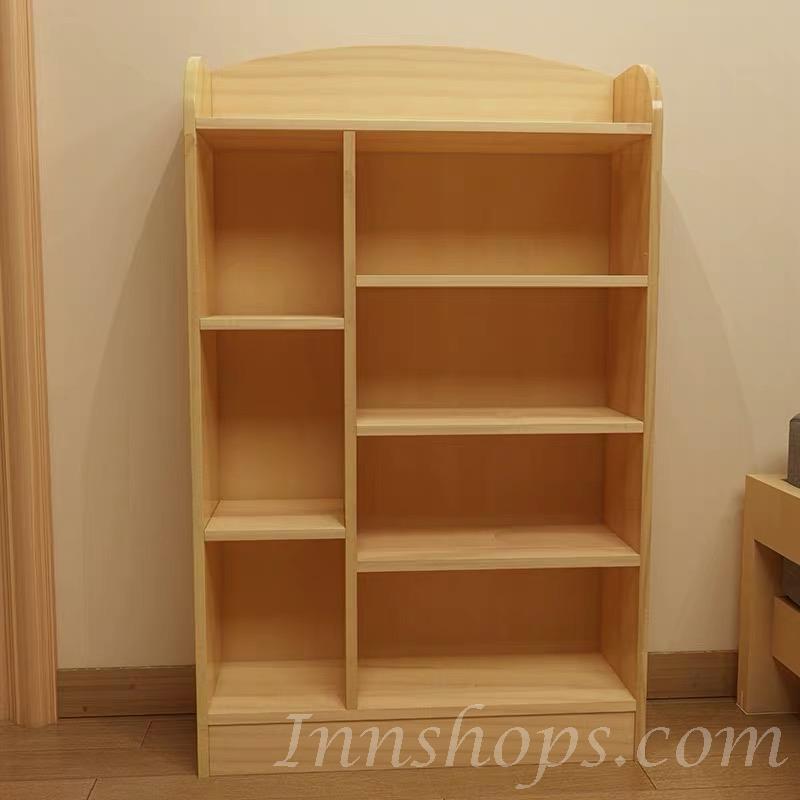 日式橡木系列 學校傢俱書架書櫃 80cm IS4978)