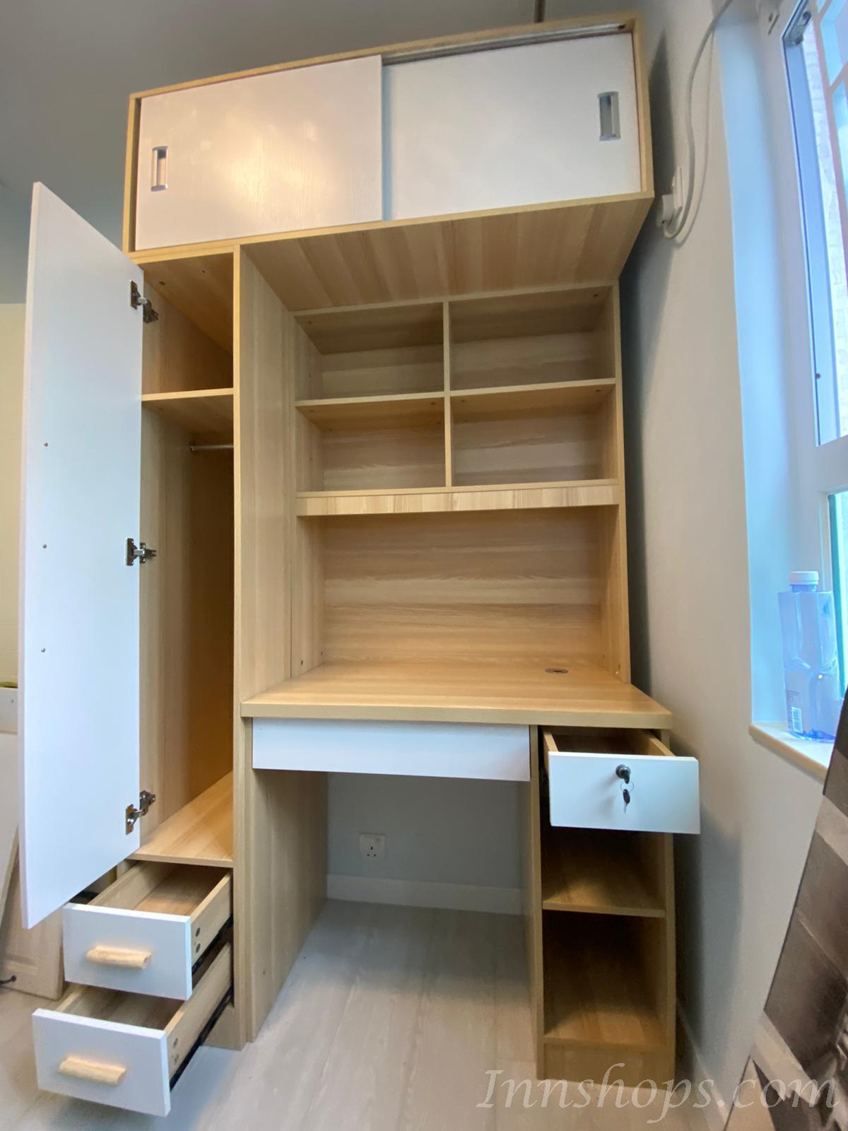 北歐品味系列 單門衣櫃電腦枱組合 120cm/160cm (IS6764)