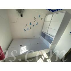 訂造 多功能組合床+趟門衣櫃+3櫃桶 *可自訂呎吋(不包床褥)(IS7079)