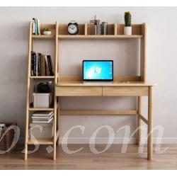 日式實木橡木 電腦枱連書架 100cm/120cm (IS7087)