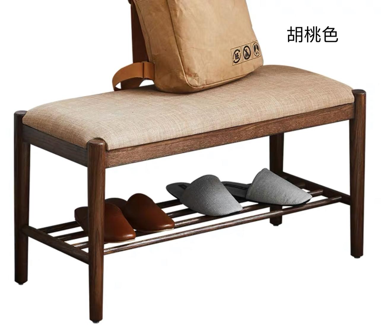 北歐實木白橡木系列 學校傢俬換鞋凳*60/80cm  (IS7089)