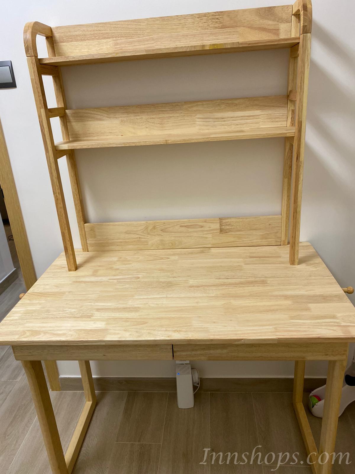 日式橡木系列 實木書架連書枱 100cm/120cm/140cm (IS0655)