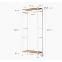 落地衣架 衣帽架*58/60cm (IS3862)