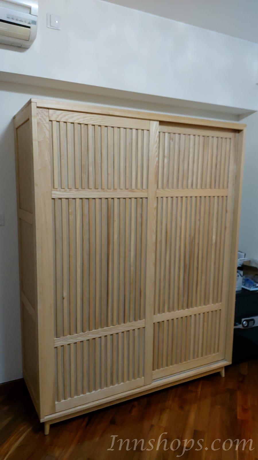 北歐實木白蠟木系列 衣櫃 200cm (IS2150)