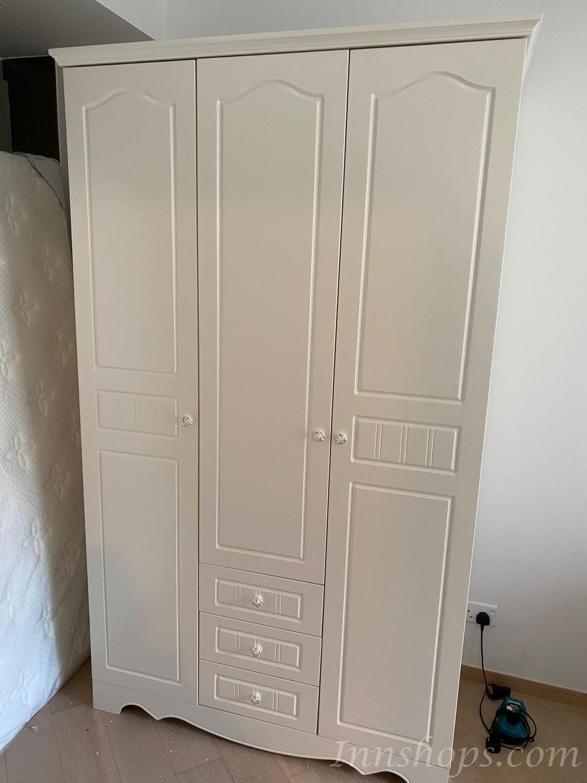 英倫典雅 3門衣櫃 125cm (IS4293)