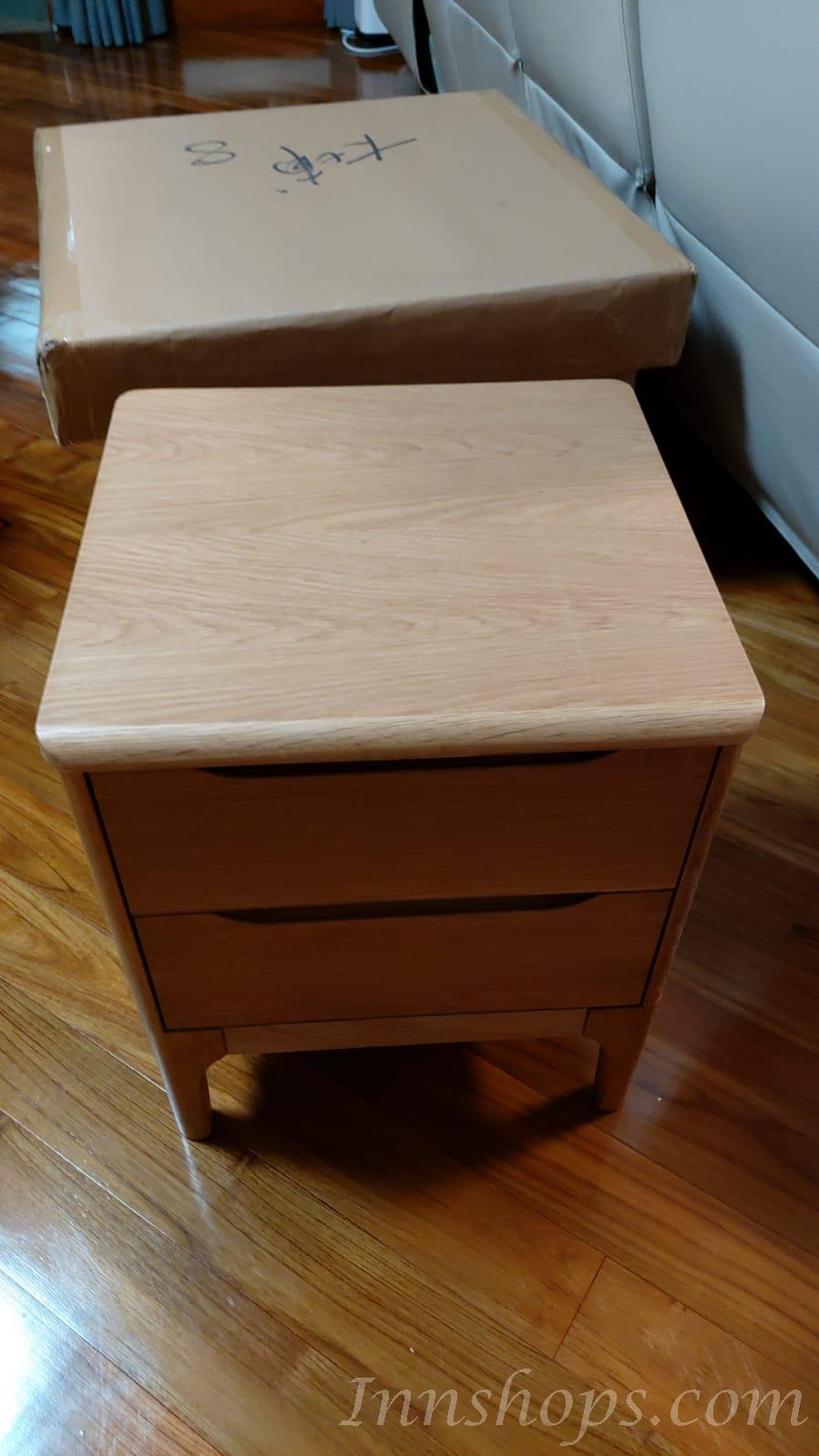 日式實木橡木 床頭櫃 *42cm (IS6084)