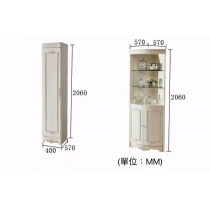 法式貴族實木系列 4門衣櫃 160cm (IS3875)