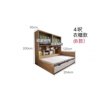 北歐摩登系列 衣櫃床*4呎/5呎/6呎 (不包床褥) (IS4958)