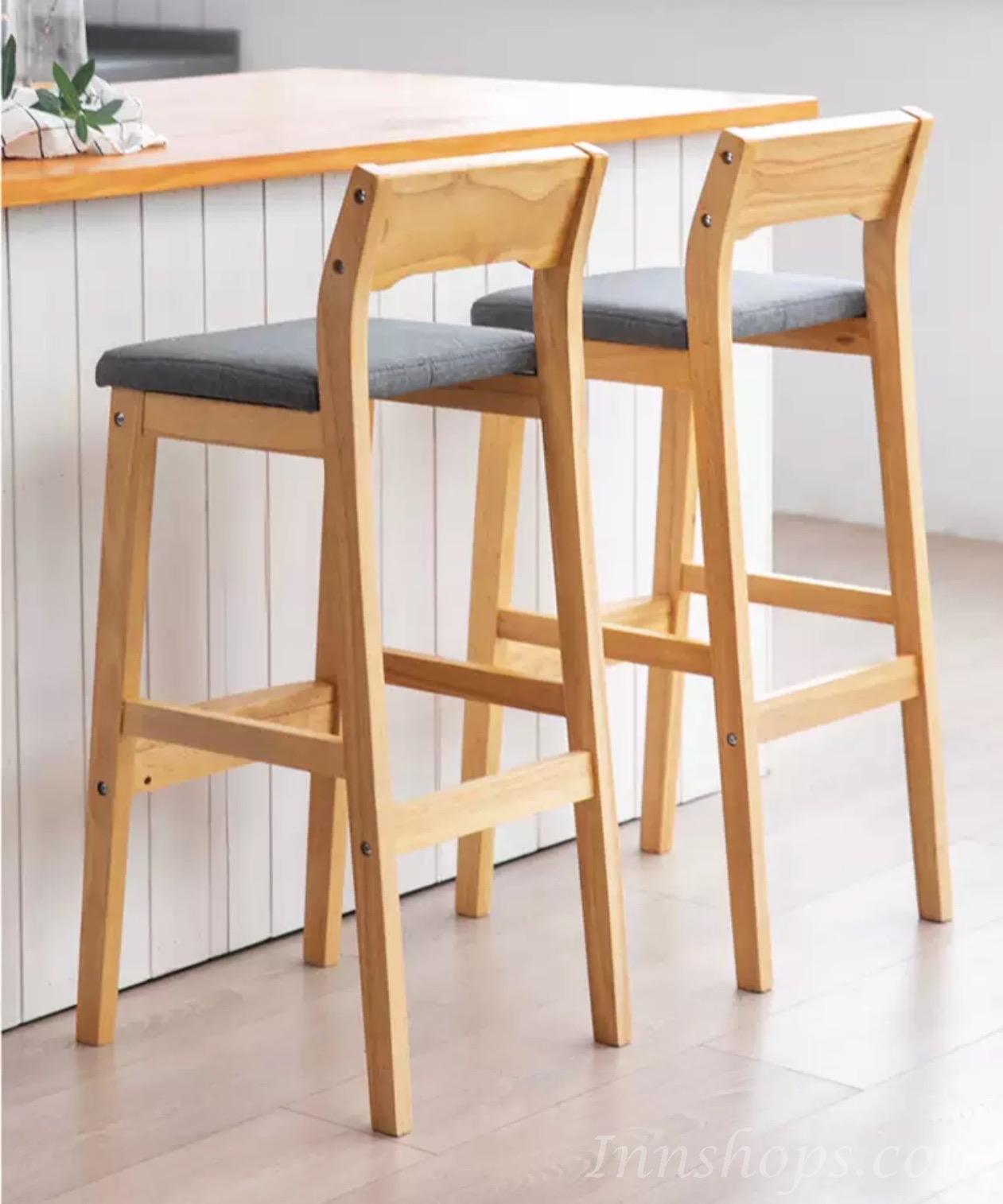 日式橡木 BAR CHAIR (IS1855)