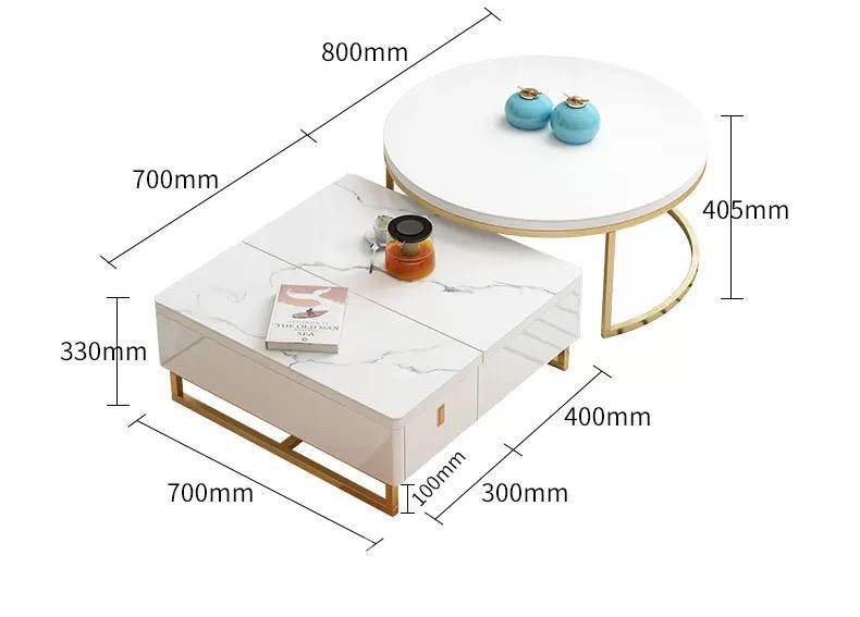 意式氣派系列 伸縮電視櫃茶几組合 160cm/180cm/200cm/220cm (IS4786)