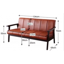 時尚系列 實木仿皮單人雙人三座位梳化*63/134/171cm (IS2188)