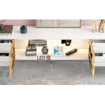 意式氣派系列 伸縮電視櫃茶几組合 160cm/180cm/200cm/220cm (IS4786)