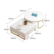 意式氣派系列 伸縮電視櫃茶几組合 160cm/180cm/200cm/220cm (IS4786)