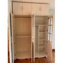 田園純白.象牙白系列 3門/4門/5門/6門衣櫃組合 120cm/160cm/200cm/240cm/280cm (IS6759)