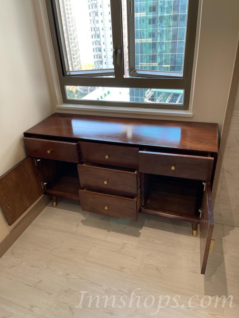 北歐實木白蠟木 斗櫃 餐邊櫃 *126cm(IS0831)