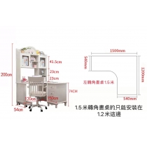 英倫系列 Ｌ型書枱 100cm/120cm/150cm (IS3075)