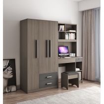 北歐品味系列 3門衣櫃連書枱 180cm/220cm (IS4961)