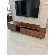 北歐實木白蠟木系列 可伸縮電視櫃 180cm-240cm  (IS6132)