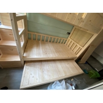 兒童皇國 松木實木屋仔碌架床 小朋友床 *可自訂呎吋(不包床褥) (IS7151)
