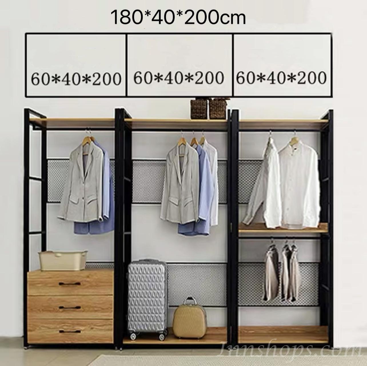 鐵藝系列 衣櫃置物架 40cm/60cm/80cm/100cm  (IS1804)