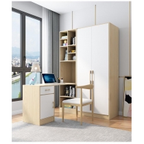 北歐品味系列 2門衣櫃 書枱組合 133cm (IS7171)
