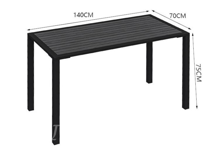 戶外傢俱 塑木桌椅套裝 *140cm (IS5104)