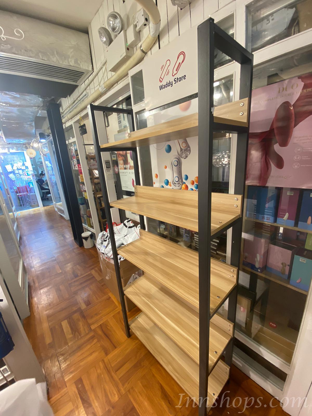 陳列品一個$499，全白色，W80*D30*H106CM書架 置物架 展示陳列架 屏風*可訂造呎吋 60cm/80cm/100/120cm (IS5457)