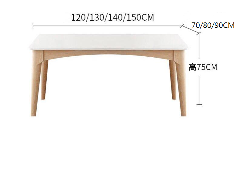 北歐實木系列 白蠟木大理石餐桌椅子*120/130/140/150/160cm  (IS7098)