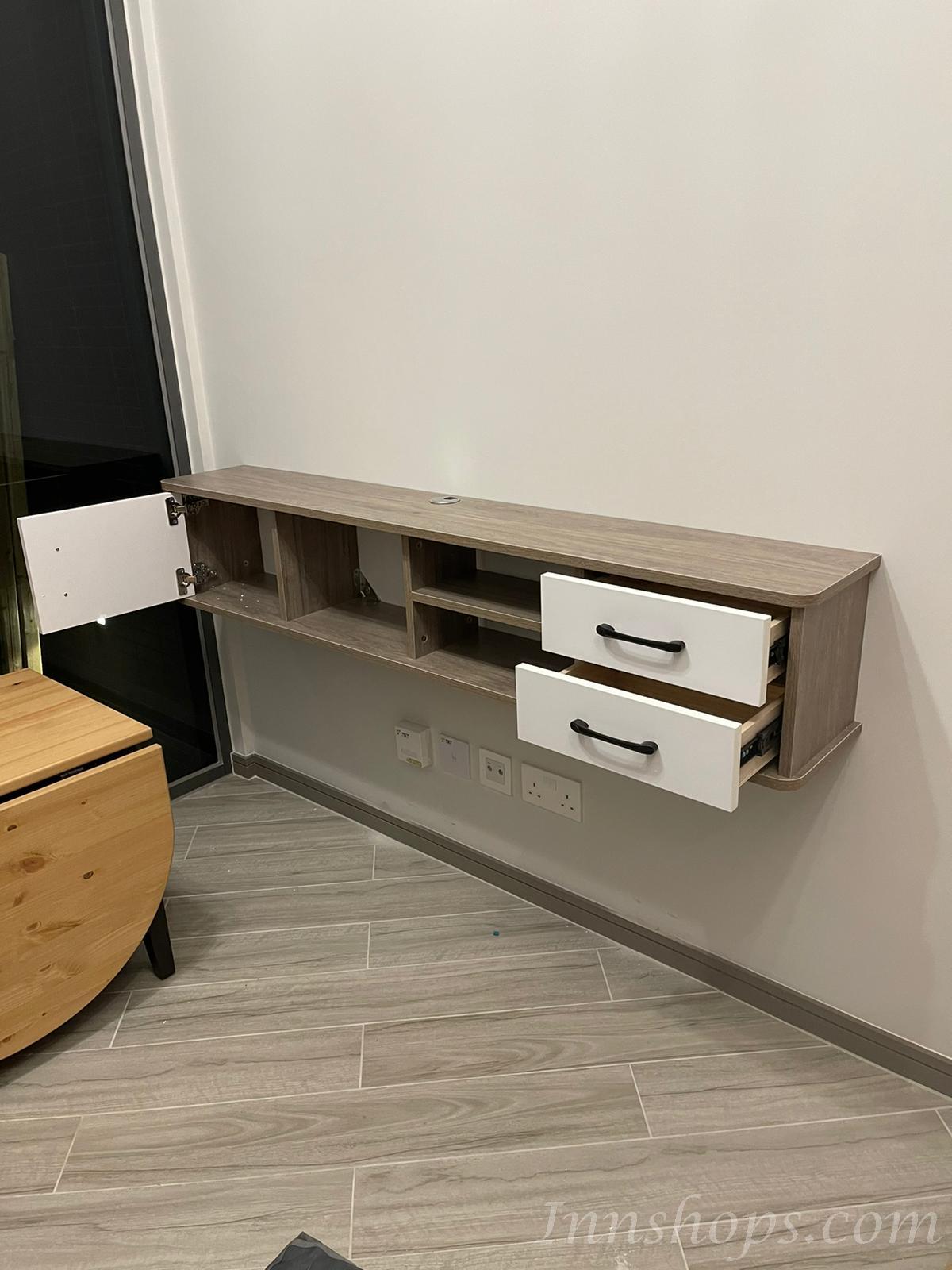 時尚系列 *薄身*掛牆電視櫃 150cm/170cm/190cm (IS7099)