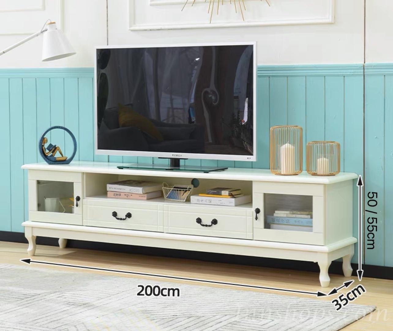 田園象牙白系列 電視櫃 150cm180cm/200cm (IS7199)
