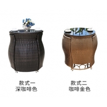 戶外傢俱 小戶型 收納仿藤桌椅3件套(IS3161)
