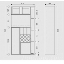 北歐格調系列 伸縮bar枱*97.5cm (IS6452)