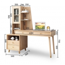 可伸縮書枱 120cm-150cm  (IS6694)